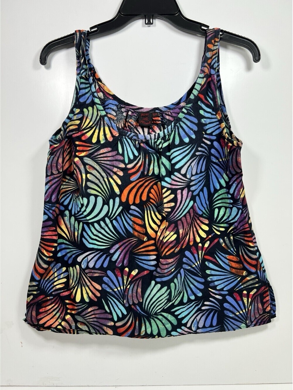 Aller Simplement Tank Top Women Sz S/M Boho Flowy  Floral